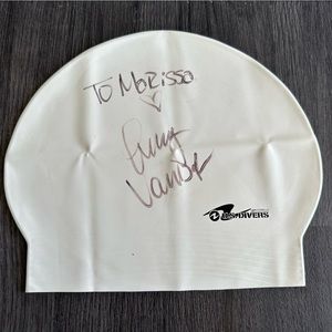 Peter Vanderkaay Olympic swimmer autographed swim cap - like new condition